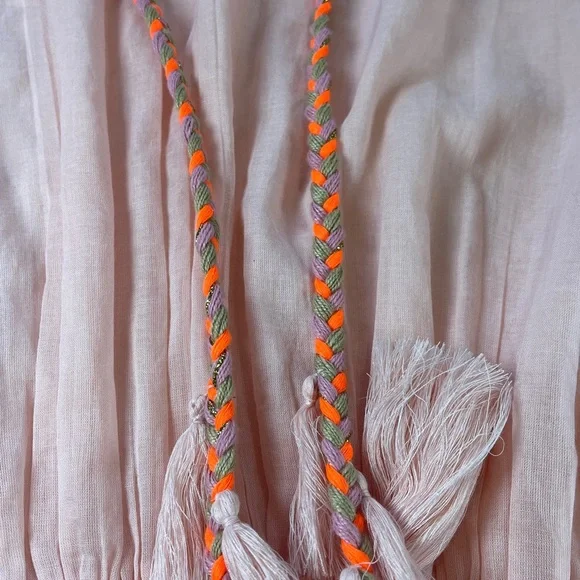 Shiraleah Chicago Dede 100% Cotton Coverup One Size in Pink - Picture 7 of 14